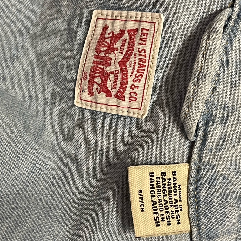 Casual Light Blue Denim Shirt - Picture 6 of 6